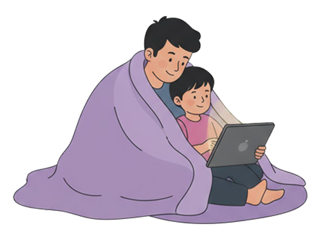 Reading bedtime story